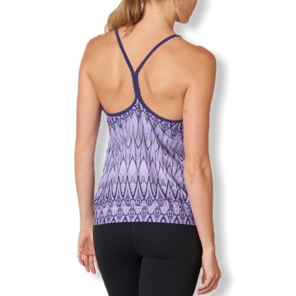 PrAna • Andie Abstract Print Thin Racerback Strap Activewear Tank Top - Picture 14 of 14